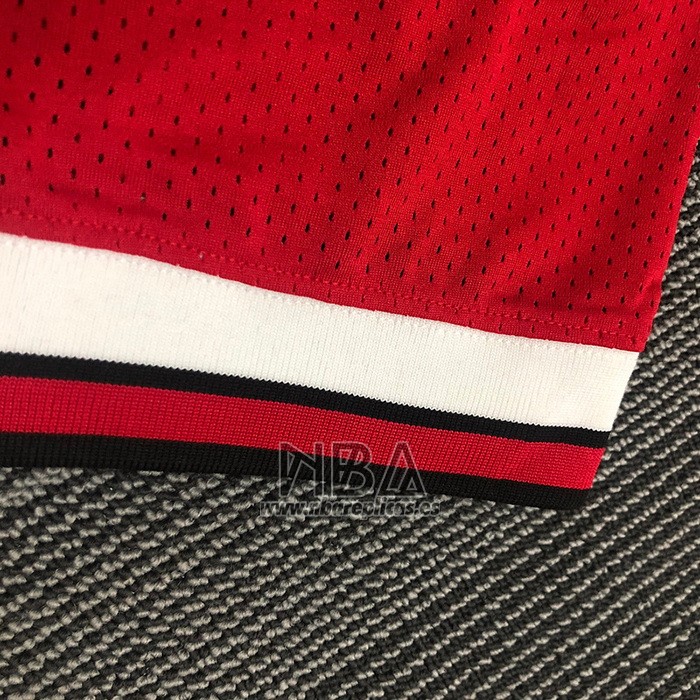 Camiseta Manga Corta Chicago Bulls Michael Jordan NO 23 Rojo2